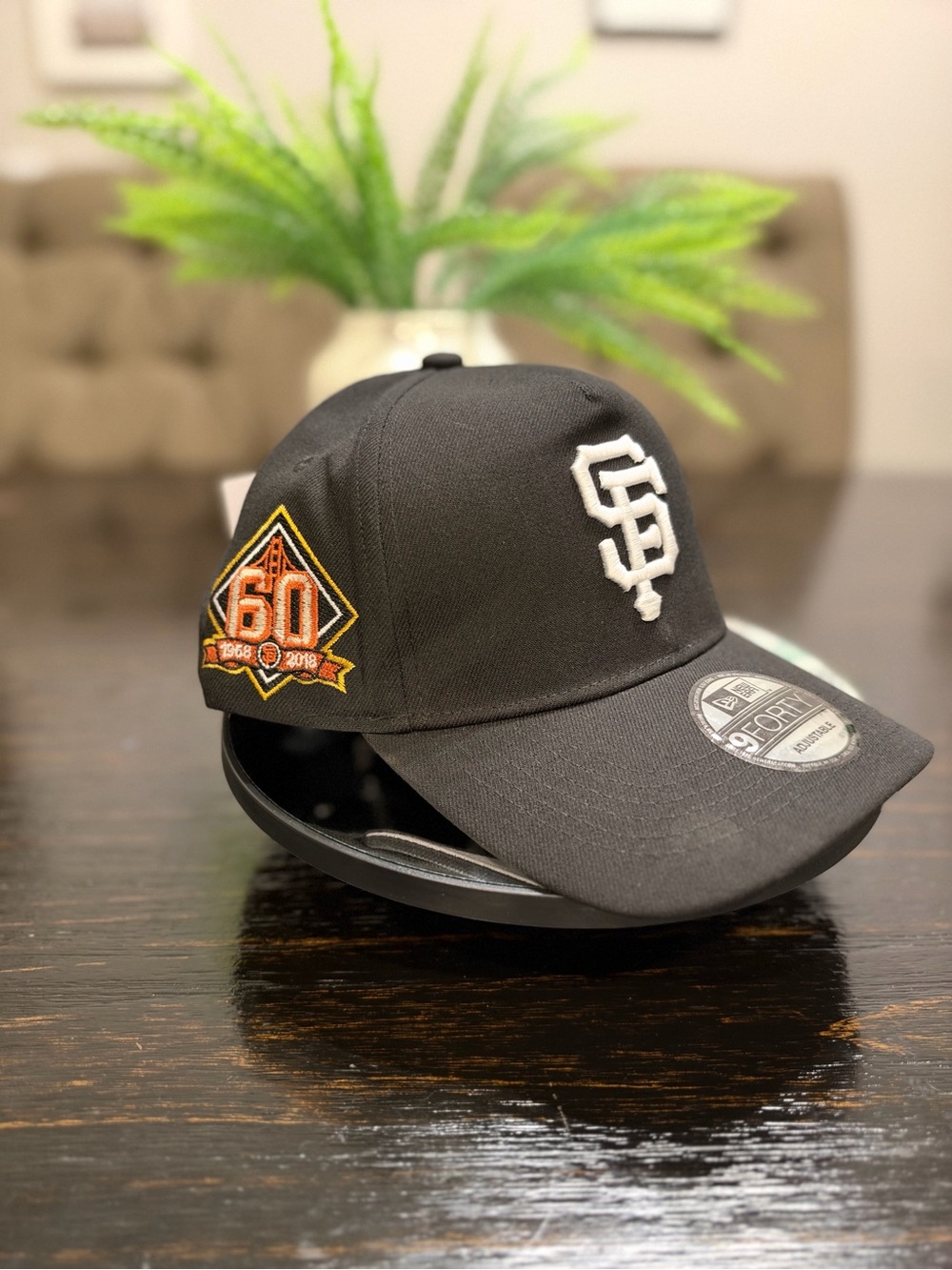 New Era Black San Francisco 60th Patch Baseball Cap